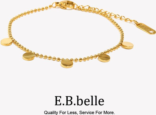 E.B.belle Charm-Armband, Gold, Perle, Damen - Bild 1