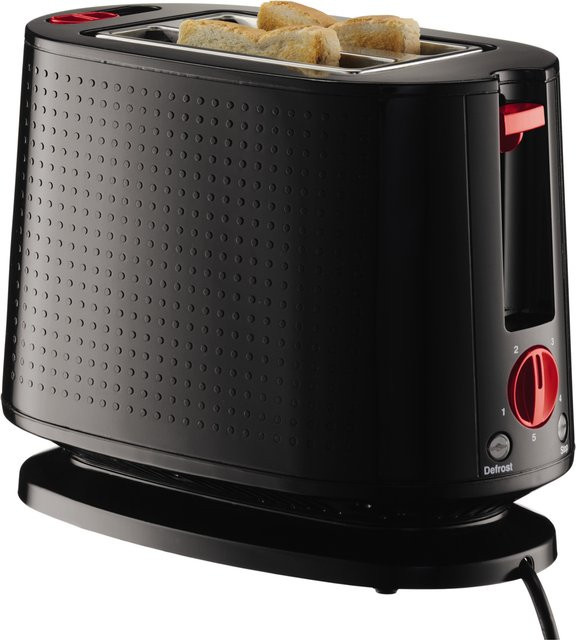 BODUM Elektrischer Toaster Bistro Schwarz mit Timer und Keep-Warm-Funktion - Bild 1