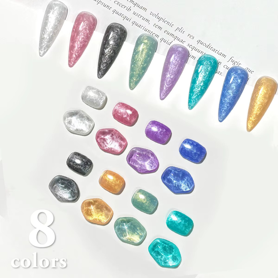 Faandin Gel-Nagellack, mehrfarbig, perlmuttfarben, schimmernd, 7 ml - Bild 1