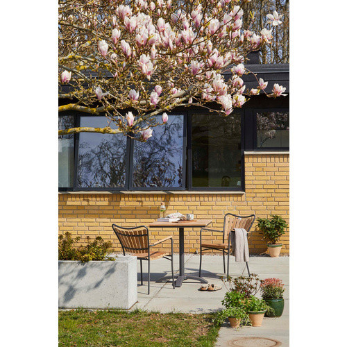 Cinas Balkontisch Mood aus Teakholz und Metall in Anthrazit Grau, B/T/H: 70 x 70 x 74 cm - Bild 2