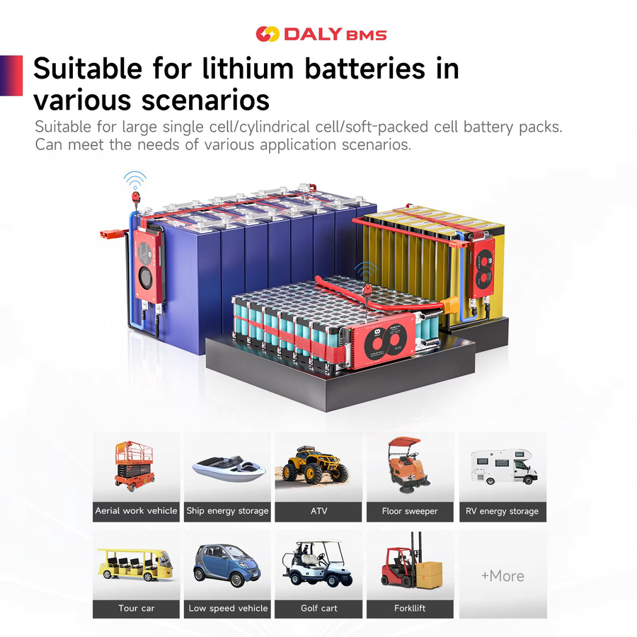 Daly Smart BMS mit Bluetooth für LiFePO4 Akkus (4S 12V bis 16S 48V) mit RS485 und CANBUS Schnittstellen - Bild 3