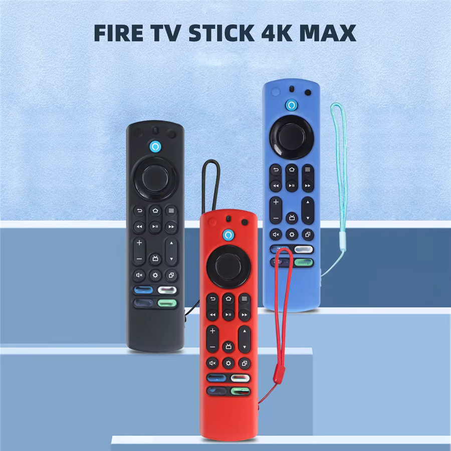 Silikon Fernbedienung Schutzhülle für Amazon Fire TV Stick 4K Max in Rot - Bild 2