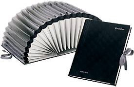 PAGNA Vorordner Display Book mit 31 Fächern und Register, DIN A4, Grau/Schwarz - Bild 1