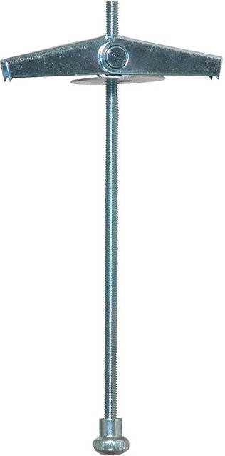 Fischer Kippdübel KD 3 K mit Gewindestange für Gipskartonplatten, Silber, 2 Stück - Bild 1