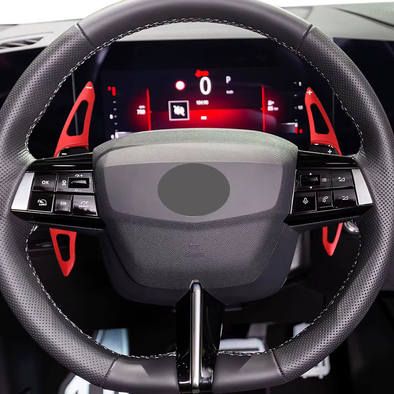 AULIGUS Lenkrad Schaltwippen Aufkleber für Opel Vauxhall Astra L 2022-2025, Zafira, Vivaro, Frontera 2024, Mokka 2025 aus Legierung - Bild 5