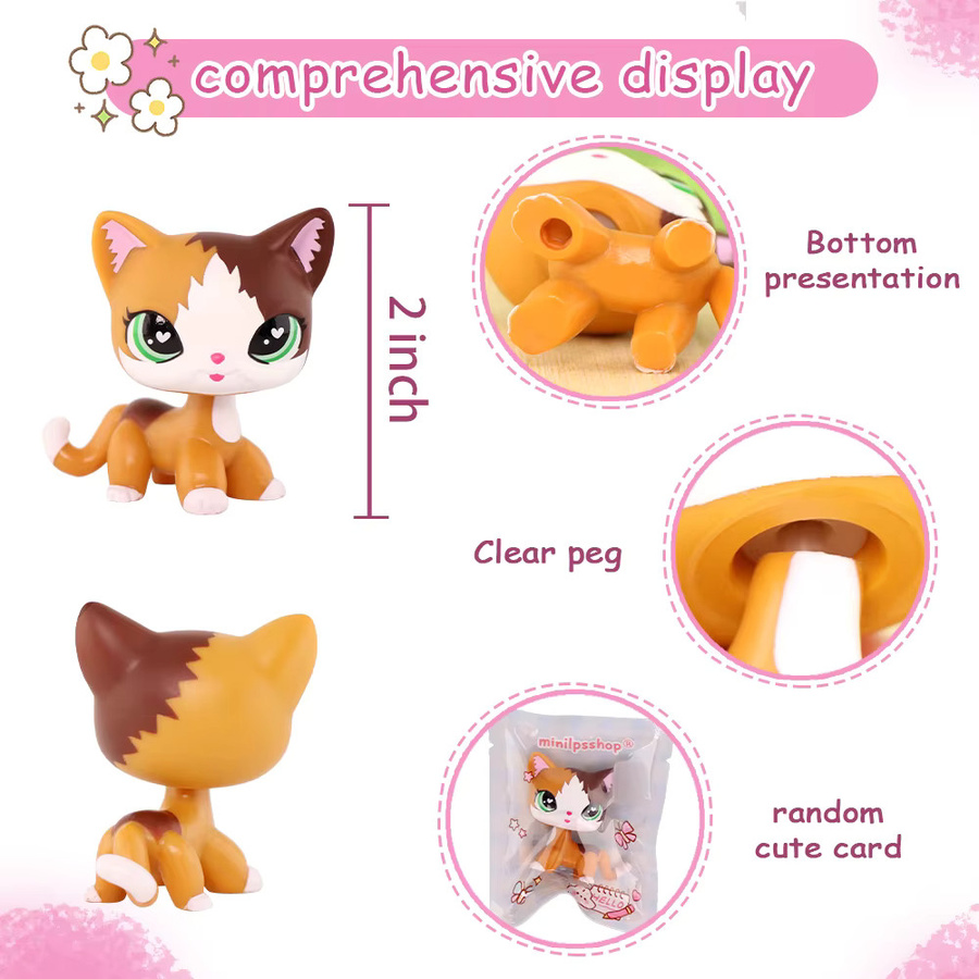 Minilpsshop Zoohandlung, Rosa Kurzhaarige Katze, Collie, Spielzeug - Bild 3