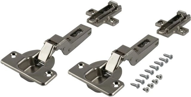 Accuride Scharnierset 1432 für innenliegende Schiebetüren aus Stahl in Silber - Bild 1