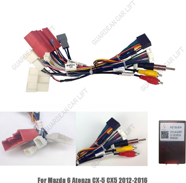 KARUISI Canbus Box Decoder Kabelbaum Adapter für Mazda CX5 2012–2015 mit Android Auto Unterstützung MZ-SS-07A - Bild 1