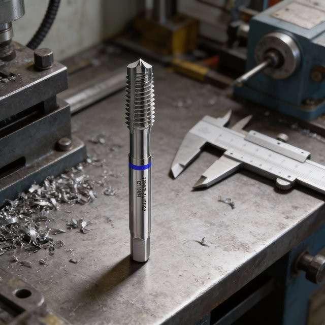 DAZZLEEX Kobalt HSS Gewindebohrer mit Spezialspirale für CNC-Drehmaschinen und Gewindeschneidmaschinen in Silber - Bild 1