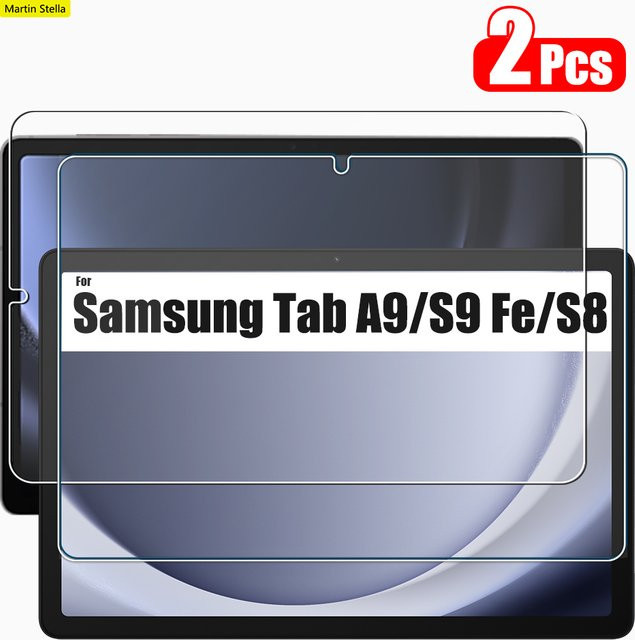 2er-Pack Displayschutz aus gehärtetem Glas für Samsung Galaxy Tab S9 FE, S9 Ultra und A9 Plus, transparent - Bild 1