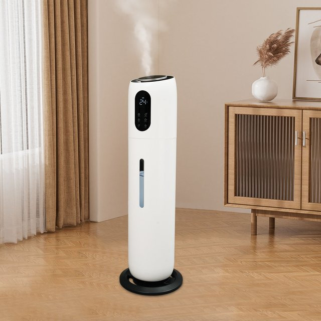 Bymaocar Ultraschall-Luftbefeuchter mit 9L Tank, Weiß, App-Steuerung und Sterilisationsfunktion - Bild 1