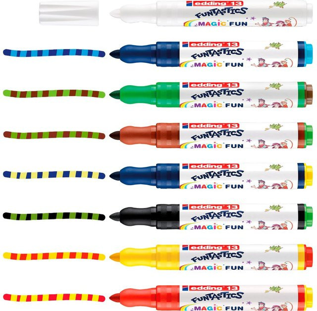 edding Funtastics Magic Fun Marker Set, Mehrfarbig, Bullet-Spitze - Bild 1