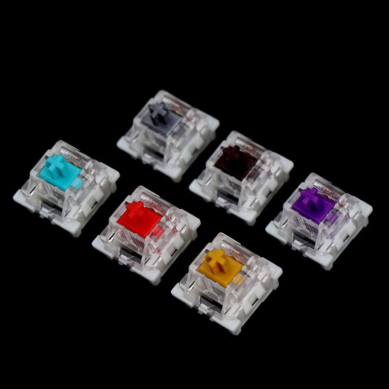 10er Set Outemu MX mechanische Tastaturschalter 3-Pin in Schwarz, Blau und Braun - Bild 2
