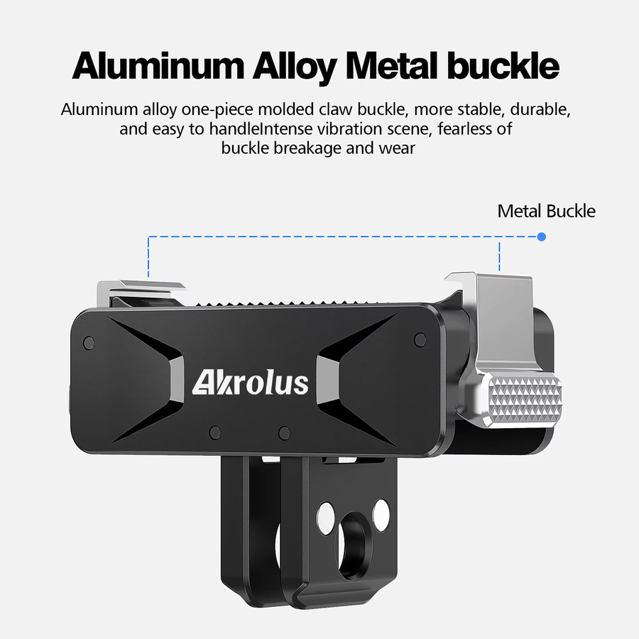 DJI Magnetischer Adapter-Halter aus Metall für OSMO Nano, OSMO 360 und Action 6/5/4/3 Pro, Faltbare Schnellverschlussbasis für Kamerastative, Schwarz - Bild 3