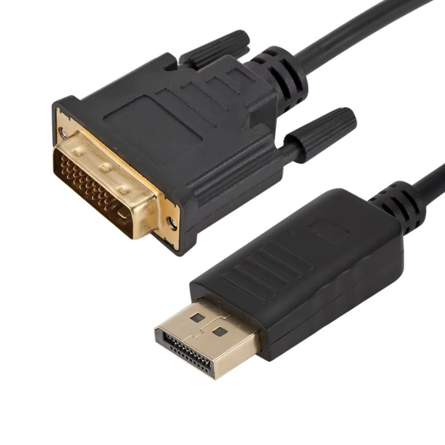 PzzPss DisplayPort-zu-DVI-Kabel in Schwarz für 1080P Auflösung mit DisplayPort-Eingang und DVI-Ausgang - Bild 4