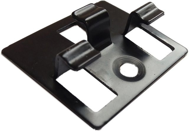 Elephant Terrassen-Montageclips aus Edelstahl in Schwarz, 100 Stück, B/T/H: 6,2 x 15,2 x 15,3 cm - Bild 1