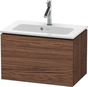 Duravit Waschtischunterschrank Compact L-Cube, Wandhängend, Nussbaum dunkel, B: 62 cm, T: 39,1 cm, H: 40 cm - Bild 1