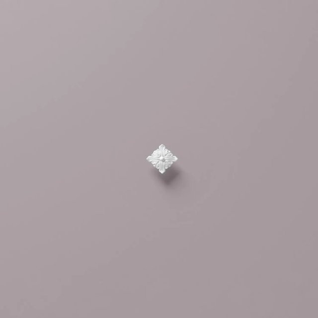 NMC R13 ARSTYL Rosette Zierelement in Weiß, B/T/H: 9,5 x 9,5 x 1,8 cm - Bild 1