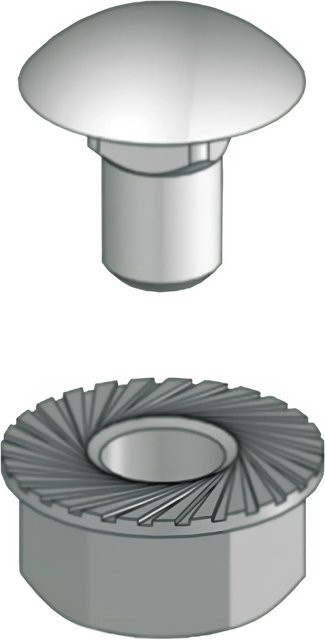 Licatec Schraubenset für Kabelbahn KBSM 6 aus verzinktem Stahl, Durchmesser: 6 mm, Länge: 10 mm - Bild 1