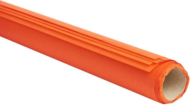 URSUS Seidenpapier Orange, 6 Bögen, B: 50 cm, H: 70 cm, 20g/m² - Bild 1