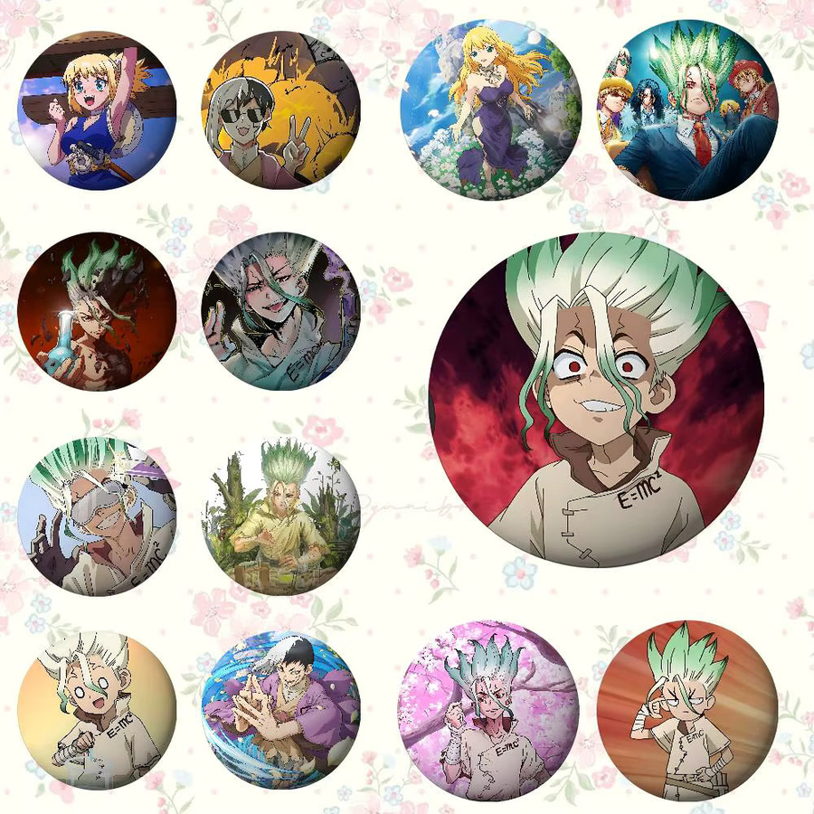 Kayou Brosche Anime D-Dr. Stein, Weißblech, Unisex - Bild 4