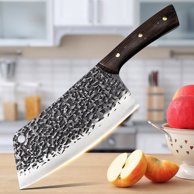 Handgeschmiedetes GuanQi Küchenmesser aus Edelstahl mit Holzgriff für Fleisch und Fisch - Bild 1