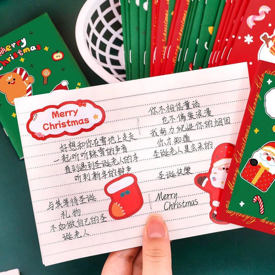 TWBEB Weihnachtliche Mini-Notebooks mit Cartoon-Design, Softcover, liniertes Papier, Mehrfarbig - Bild 4