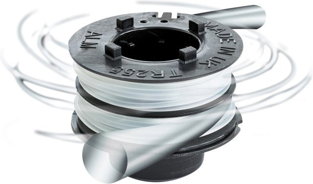 LUX-TOOLS Trimmerspule T776 Doppelfaden Ø 1,3 mm in Schwarz - Bild 1
