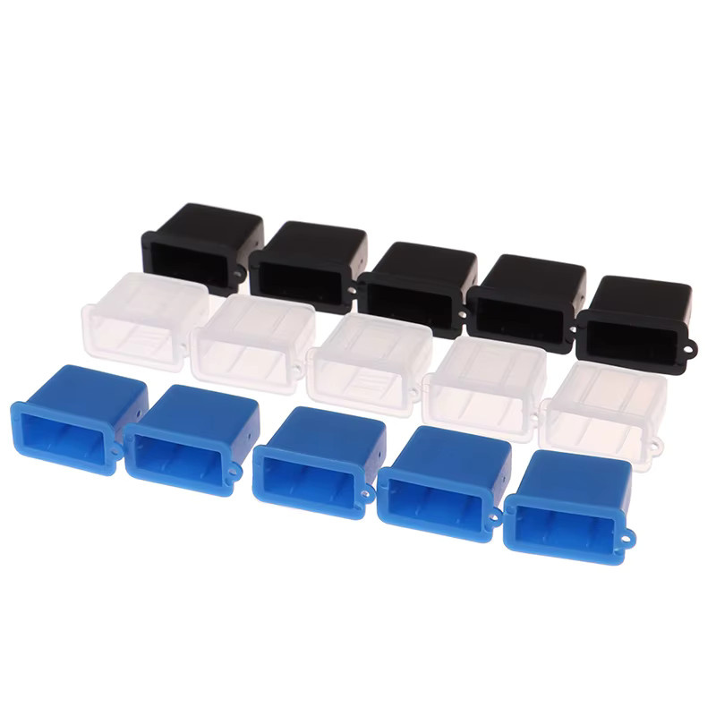 10 Stück USB Typ A Anti-Staub-Schutzstopfen in Transparent und Multicolour - Bild 2