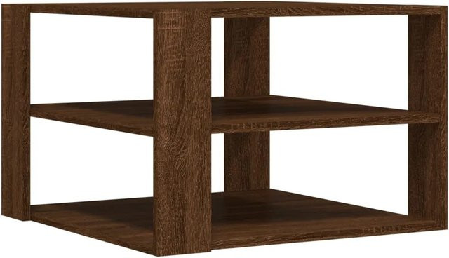vidaXL Couchtisch in Eichen-Optik Braun aus Holzwerkstoff, B/T/H: 59,5 x 59,5 x 40 cm - Bild 1