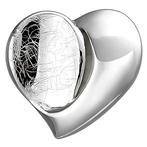 Colfem Anhänger Herz, 925 Sterling Silber, eismatt, Unisex - Bild 1