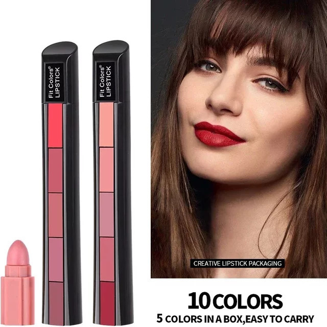 5-in-1 Lippenstift, matt, #02, feuchtigkeitsspendend - Bild 1