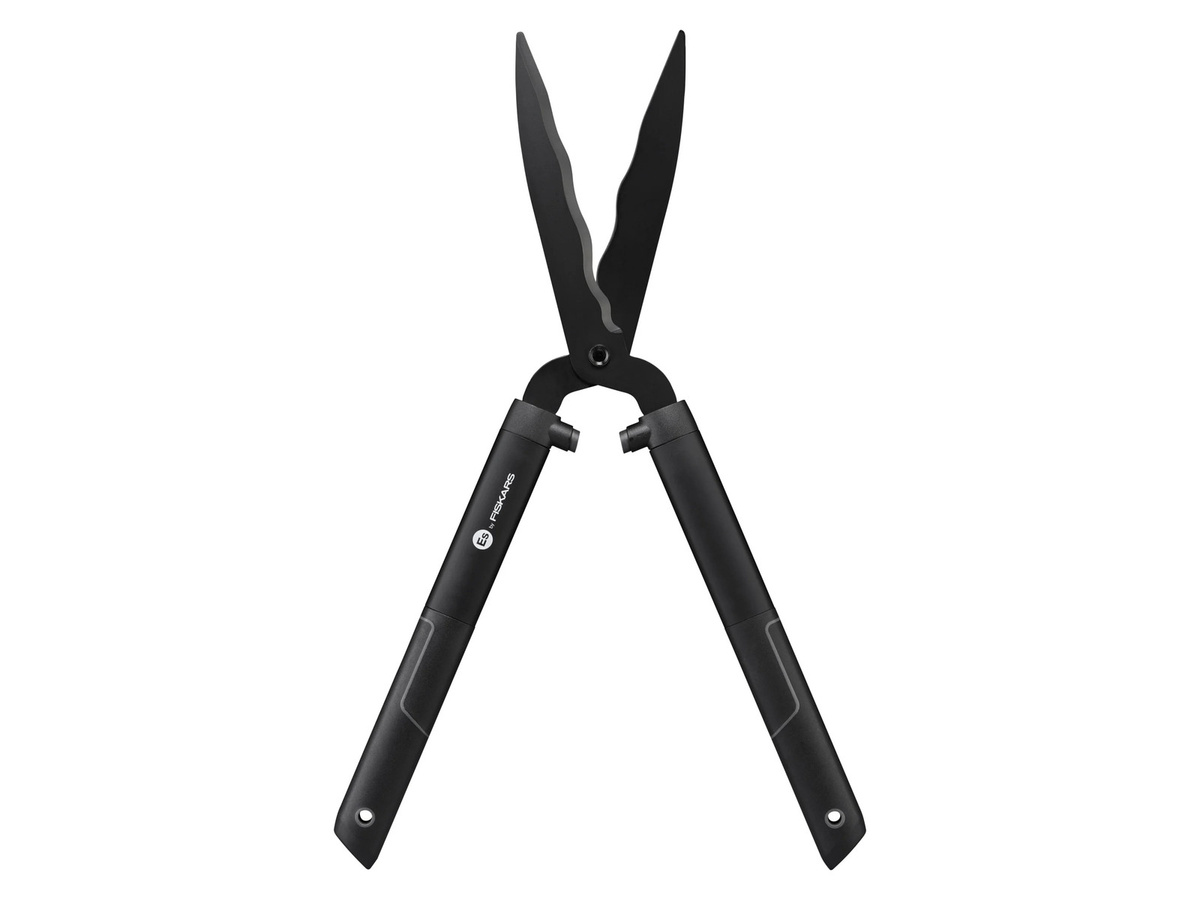 Fiskars Heckenschere mit Wellenschliff und teleskopierbarem Griff aus Stahl und Kunststoff - Bild 3