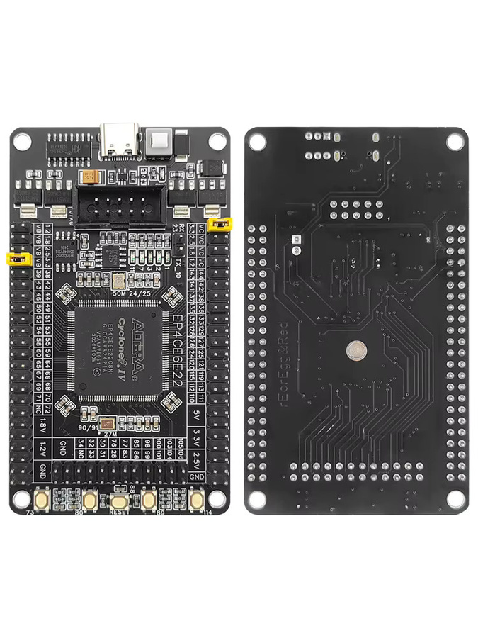 EP4CE6E22C8N FPGA Entwicklungsboard Altera Cyclone IV Core System Modul mit W25Q und CH340 Typ-C Anschluss in Schwarz - Bild 1
