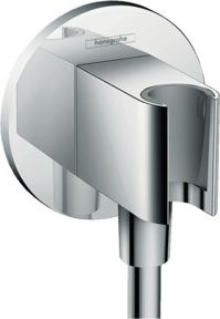 Hansgrohe Axor Fixfit Rund Duscharmatur mit interner Haltefunktion in polierter Goldoptik, Wandmontage, 1/2 Zoll - Bild 1