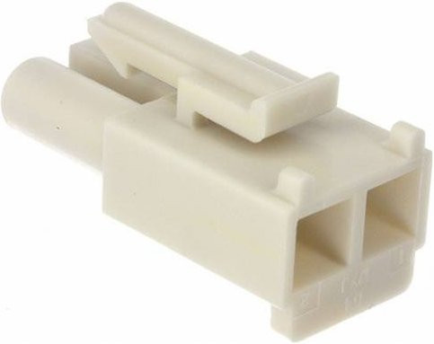 Molex Buchsengehäuse-Kabel 2-polig in Weiß - Bild 1