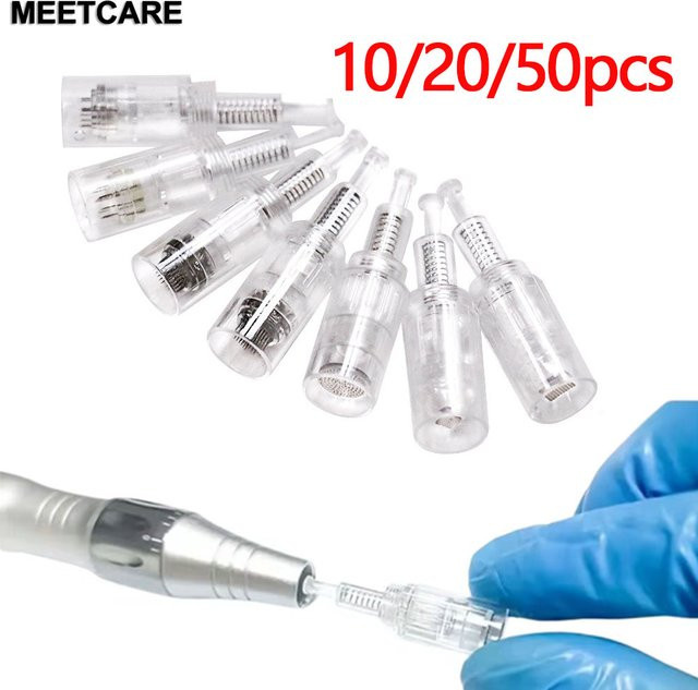 MEETCARE Microneedling Schraubkartuschen, 10/20/50 Stück, Nano Mikronadeln - Bild 1