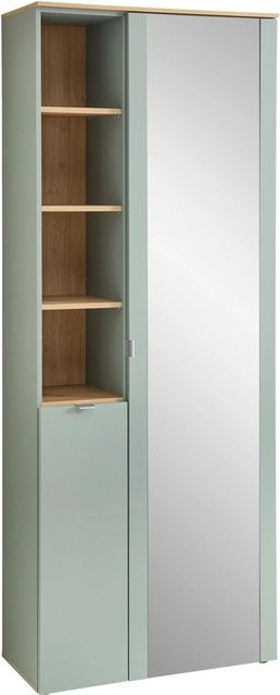 Mömax Garderobenschrank Bari in Grün und Eiche Artisan mit Soft-Close-Türen, B/T/H: 78 x 38 x 202 cm - Bild 1