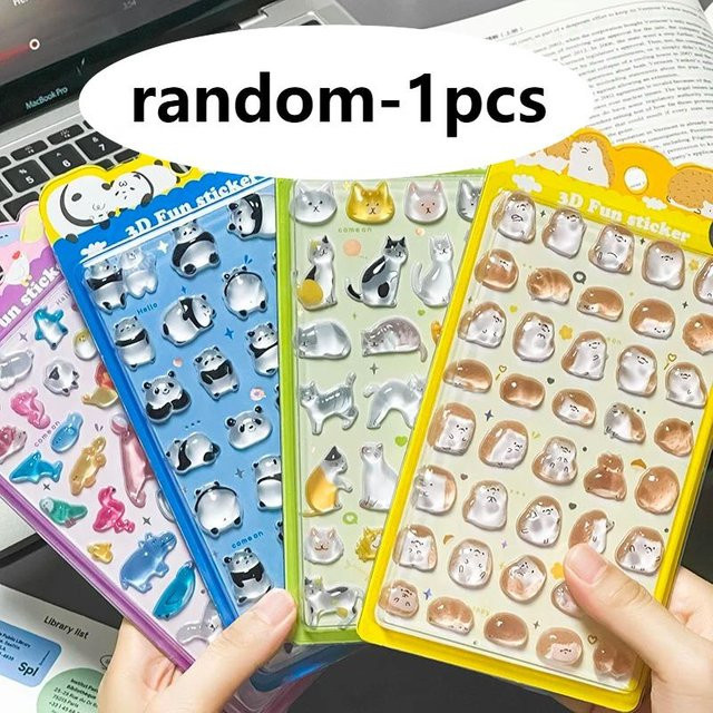 Yiran toy 1 3D Panda Cartoon Anime Aufkleber 1-teiliges Set - Bild 1