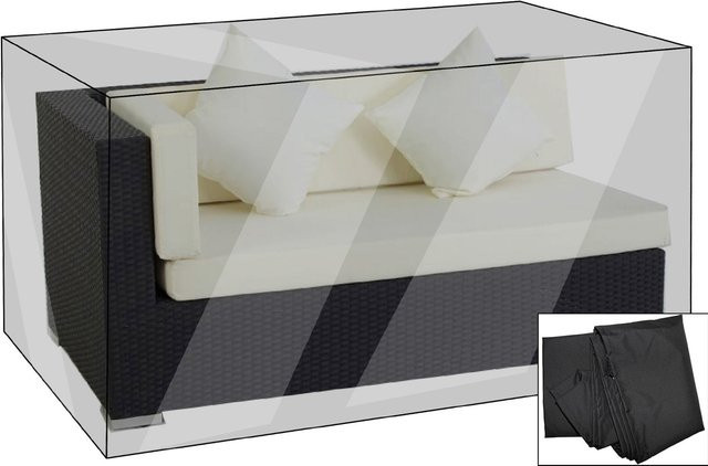 OUTFLEXX Premium Abdeckhaube für Ecksofas, schwarz, B/T/H: 147 x 87 x 68 cm, wasserbeständig - Bild 1