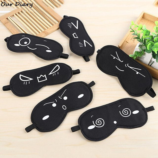 Schlafmaske für Augen, Schwarz, Unisex - Bild 1