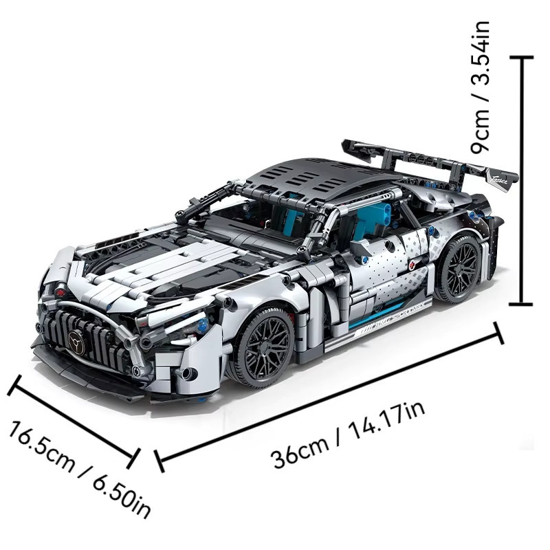 yaafun Technisches Sportfahrzeug, Rennwagen-Modell, 1160 Teile, 1:14 - Bild 6