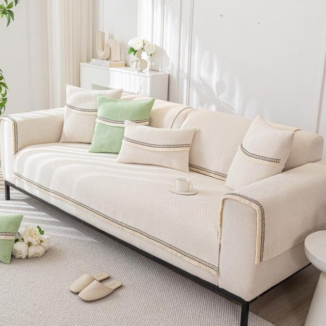 Super Six Modernes Sofakissen mit Quaste aus Jacquard-Polyester, B/B/B: 70 x 70 x 70 cm - Bild 1