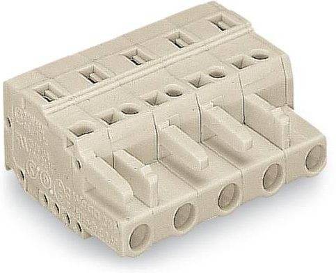 WAGO Buchsengehäuse-Kabel 721, 16 Polzahl, Rastermaß: 7.50 mm, Farbe: beige, 25 Stück - Bild 1