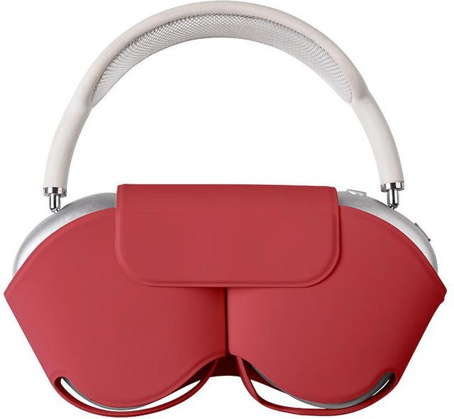 Luxus PU Kopfhörerhülle für Apple AirPods Max in Rot, kratzfest und wasserdicht - Bild 1