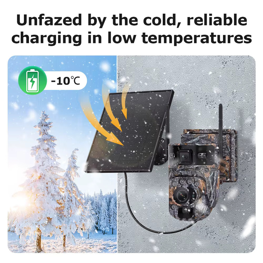 INQMEGA 6K 12MP 4G Solar Jagd Trail Kamera mit 60X Zoom und PIR Menschenerkennung für Outdoor Wildlife Tracking via UBOX App - Bild 2