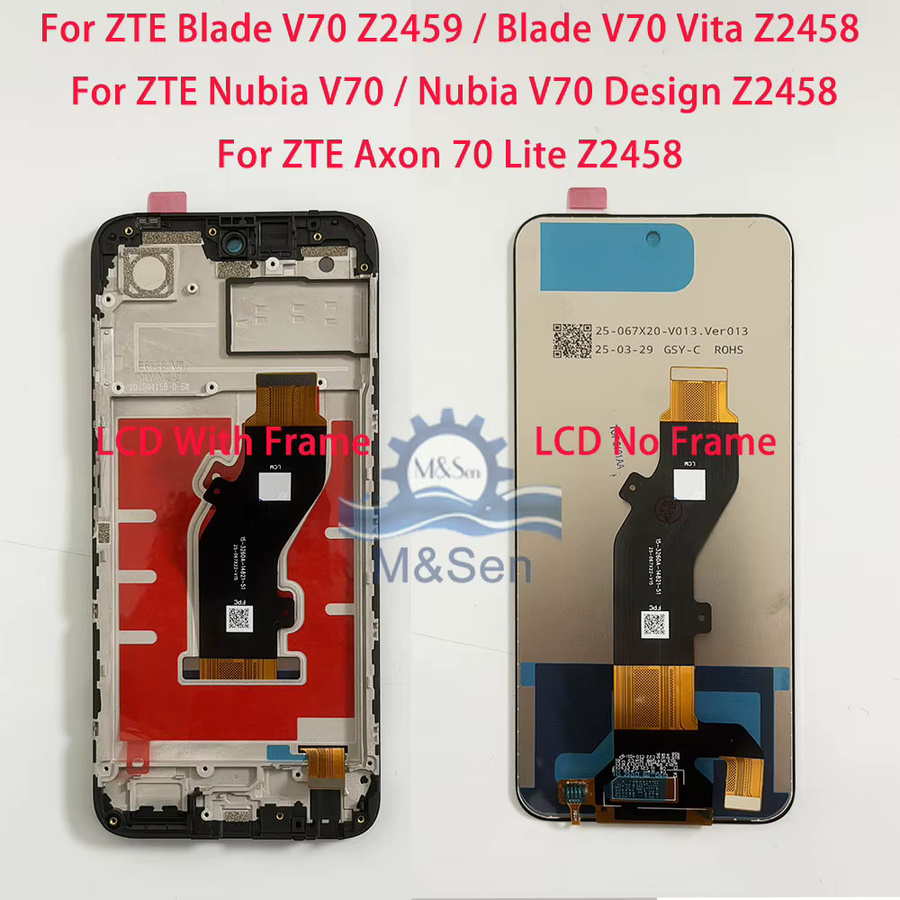 Original Ersatz Display mit Rahmen für ZTE Blade V70, V70 Vita, Axon 70 Lite und V70 Max in Schwarz - Bild 2