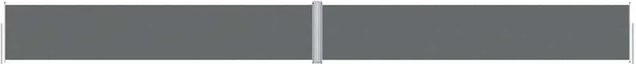 vidaXL Seitenmarkise ausziehbar Anthrazit B/H: 1200 x 117 cm - Bild 1