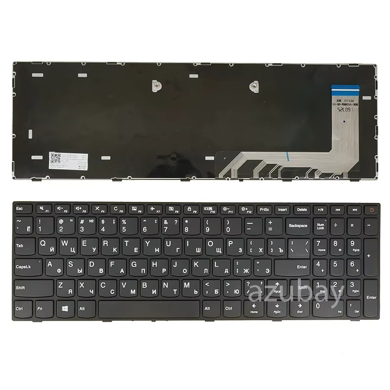 Lenovo Laptop-Tastatur für Ideapad 110-15ISK 110-17ACL 110-17IKB in Schwarz mit russischem und arabischem Layout - Bild 2