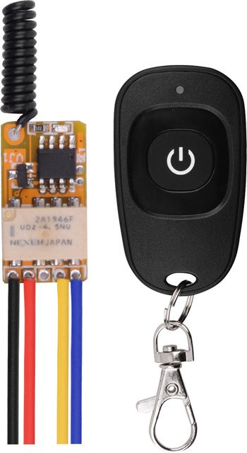 Savmini RF Wireless Switch Smart Home Mini-Relais mit Push Button Kontakt ASK - Bild 1